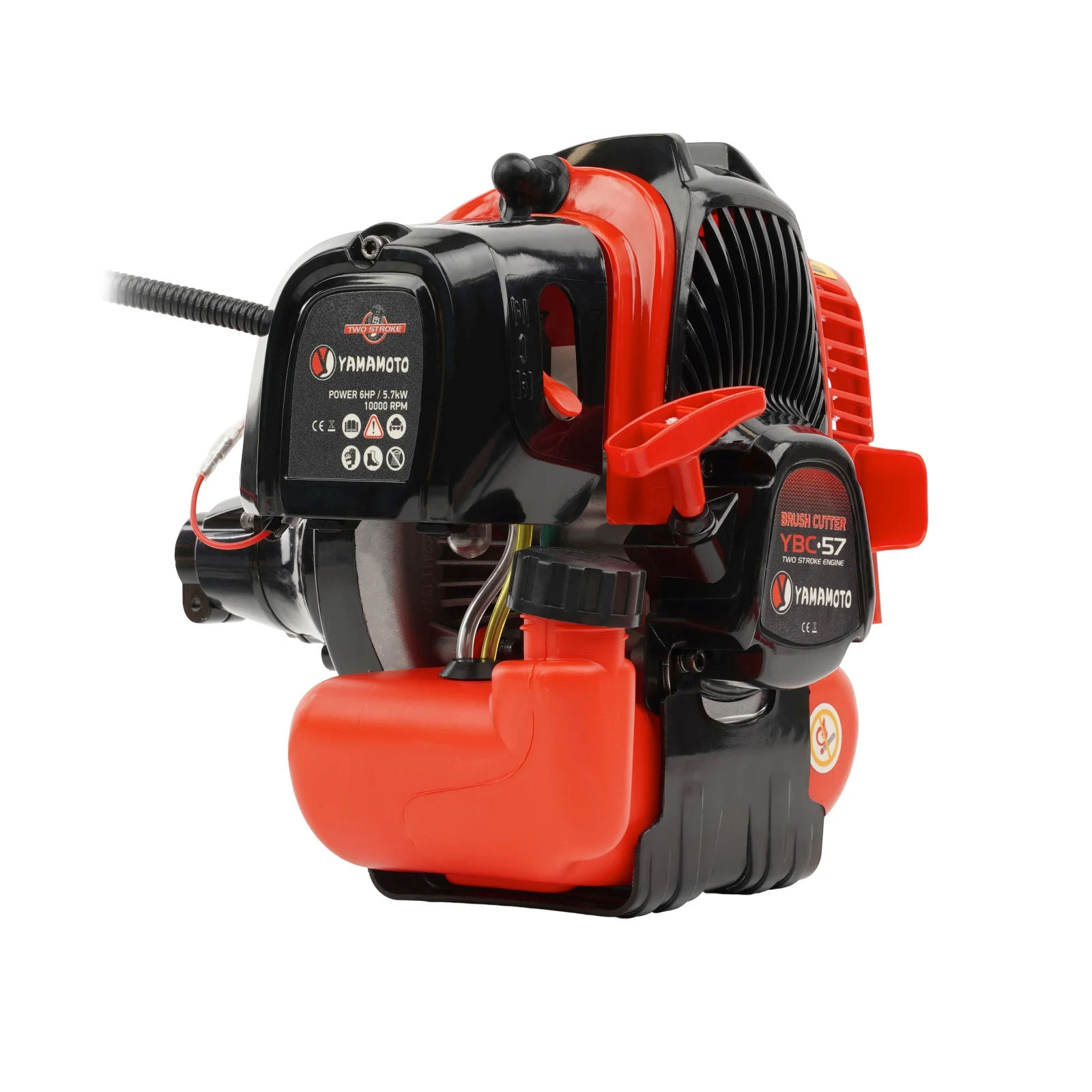 Motocoasa pe benzina, Yamamoto YBC-57, 2 timpi, 6 CP, 52 CC